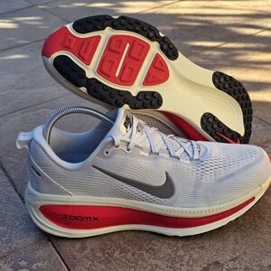 Nike White and Red ZoomX Running Shoes